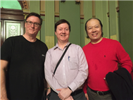 楊永康與著名管風琴家Alan Caradus 和 Mark Quarmby